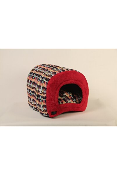 Çati Pati VOLMİN PETSHOP MAĞARA KEDİ KÖPEK EVİ KIRMIZI