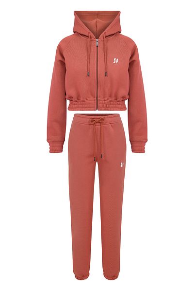 Eazy Co Σετ χειμερινής φόρμας Eazy Women Basic Dusty Rose Elastic Premium