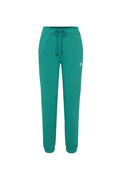 Eazy Co Eazy Kadın Basic Mercan Yeşil Lastikli Premium Kışlık Eşofman Takımı