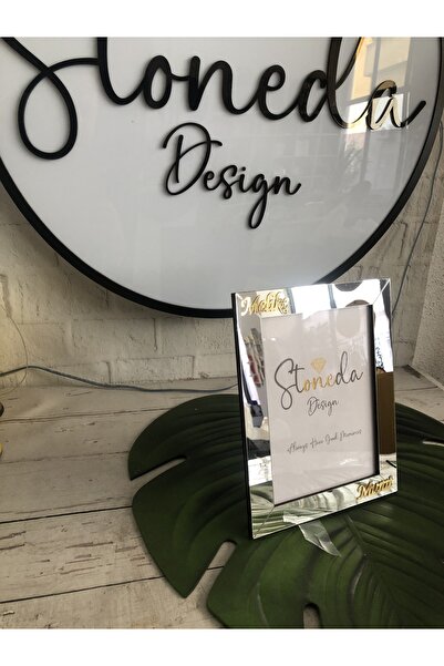 Stoneda Gümüş Fotoğraf Çerçevesi Isimli Veya Desenli 21x15 Pvc Camlı Soru Sor Kısmından Isim Belirtiniz