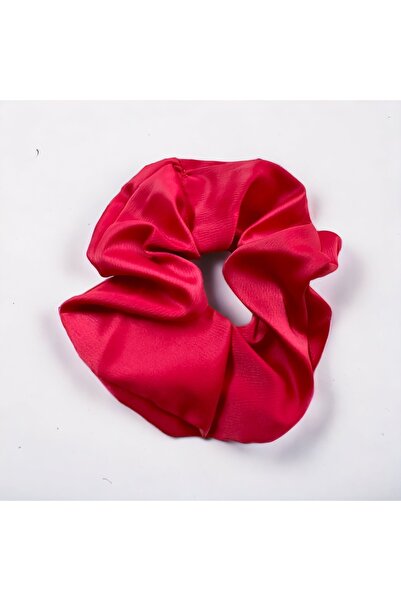 alsaccessories Cataramă Simit de mărime mare din satin de culoare roșie pentr...
