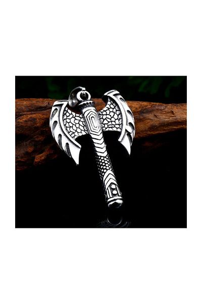 daisybydaisy Stainless Titanium Steel Scandinavian-viking Warrior Axe Necklace