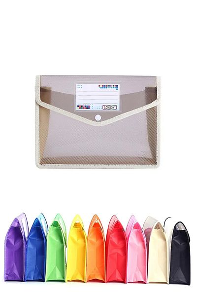 Vox Art A5 Document File, Pp Gusseted Bag 2 Pieces Cream