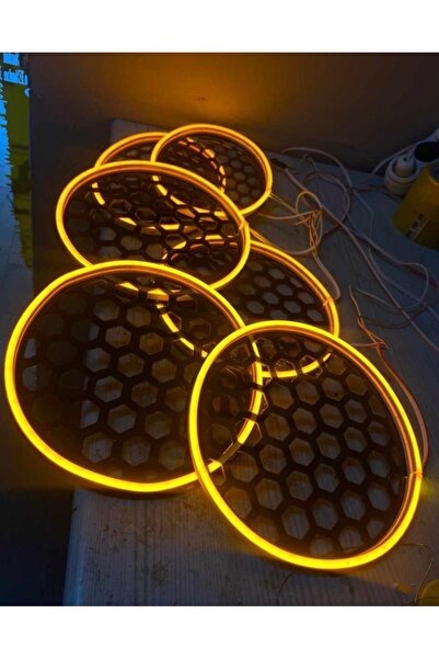 ELBA 16 Cm Midrange Amber Led Kasnak Hoparlör Kapağı