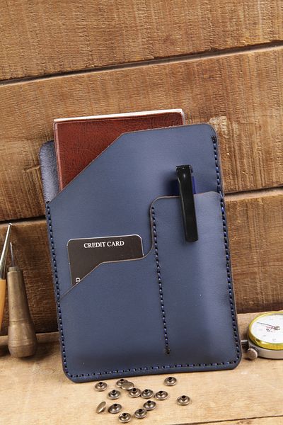 New Coast Leather 1900's Ръчно изработен калъф за тефтер от естествена кожа