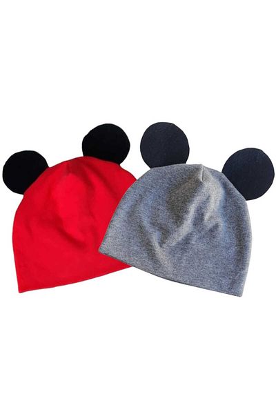 A Bunch 2-Piece Baby Beanie/ Baby Beanie with Ears/ Baby Hat/ Combed Cotton Hat/ Combed Cotton Beanie/ Baby Gift