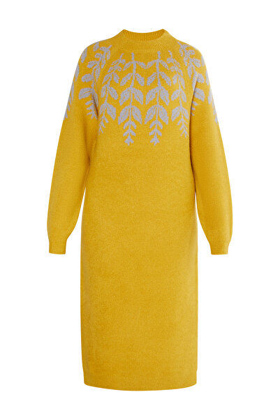 USHA Maxi Strickkleid