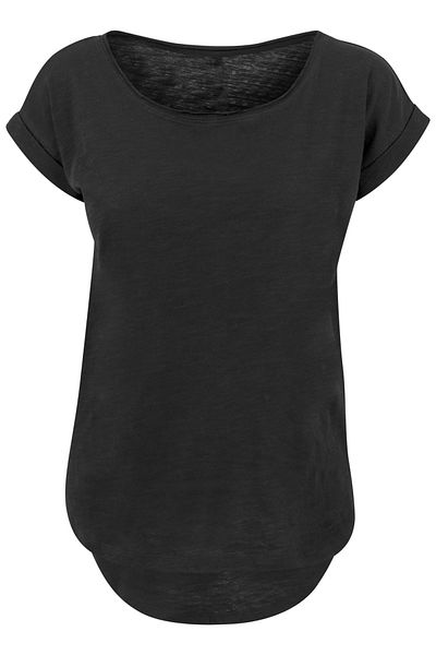 F4NT4STIC Damen Disney Mickey Mouse auf der Rückseite mit Damen-Long-Slub-T-Shirt
