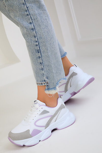 SOHO White-Lilac-C Women's Sneakers 17226