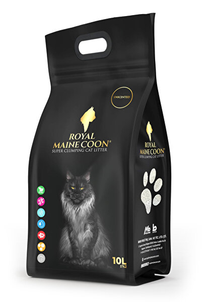 Royal Maine Coon Süper Emiş Gücüne Sahip Kokusuz Perlit Kedi Kumu 10 Litre