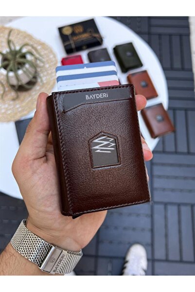 BAYDERİ Ανδρικό πορτοφόλι Jules Γνήσιο Δέρμα με Μηχανισμό