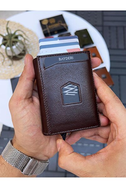 BAYDERİ Ανδρικό πορτοφόλι Jules Γνήσιο Δέρμα με Μηχανισμό