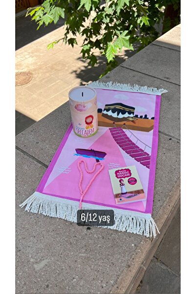 hicazavm Büyük boy Özel kumbaralı namaz dua ibadet çocuk seccade namazlık seti