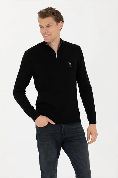 U.S. Polo Assn. Hanorac negru pentru bărbați Gelboylu ELİFSU BUTİKHOME