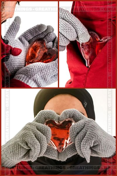 Greathings 1 Piece Heart Shaped Magic Gel Heater, Heating, Pocket Stove, Hunter Fishing Mountaineer Camping Hand Warmer