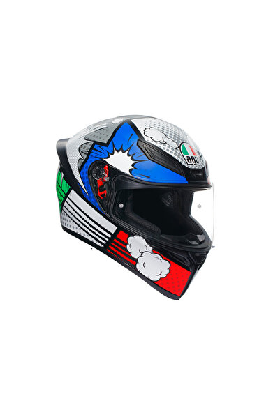 AGV K1 S BANG MATT ITALY BLUE Motorcu Kaskı
