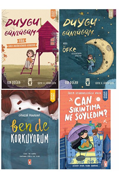 Timaş Çocuk 2.3.4. Sınıf Okuma Kitapları 4 Kitap Duygu Günlüğüm Set-Ben De Ko...