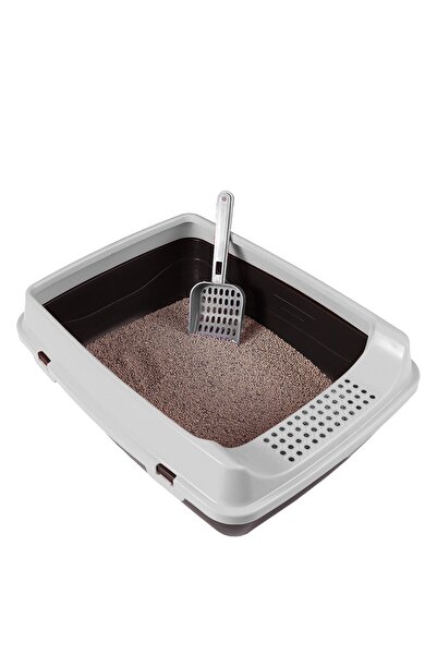 Kurtbay Şekil Kedi Açık Tuvaleti + Kürek