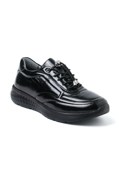John May Pantofi de exterior pentru femei Mar-23k-152-110 John May Black Lace Piele lacuita