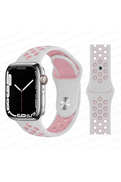 Tiger APPLE WATCH UYUMLU 9-8-7-6-5-4-3-SE / 38-40-41 MM DELİKLİ SİLİKON SPOR ...