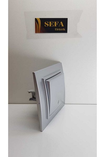 ELBİ METALLIC GRAY VEAVIEN FRAMED DRESS ZENA SILVERLINE SERIES