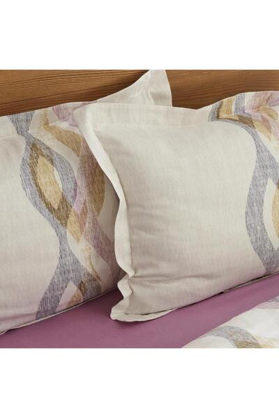 Karaca Home Joan Beige Double 100% Cotton Satin Duvet Cover Set