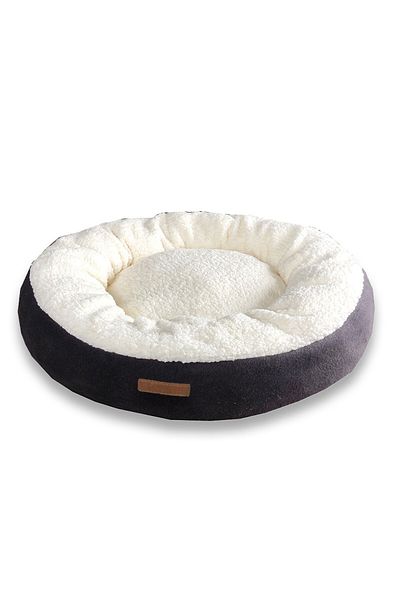 Kurtbay Double Color Bagel Cat And Dog Plush Bed