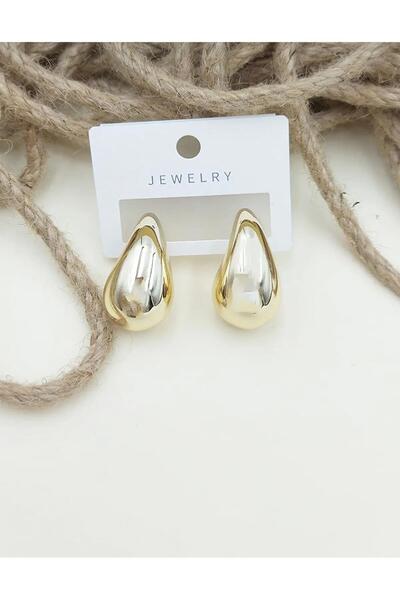 BAHELS Italian Pvd Coated Drop Teardrop Earrings