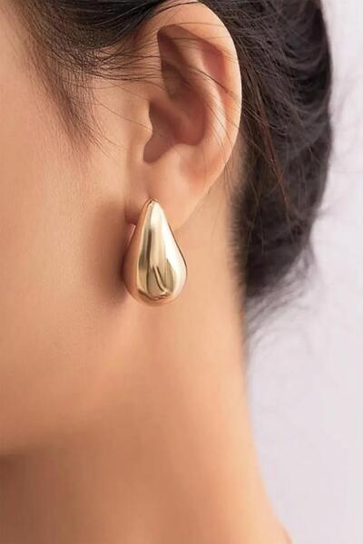 BAHELS Italian Pvd Coated Drop Teardrop Earrings