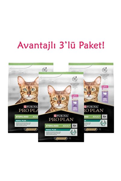 Pro Plan Kısırlaştırılmış Kediler Için Hindili Kedi Maması 1,5 Kg ( 3 Adet )