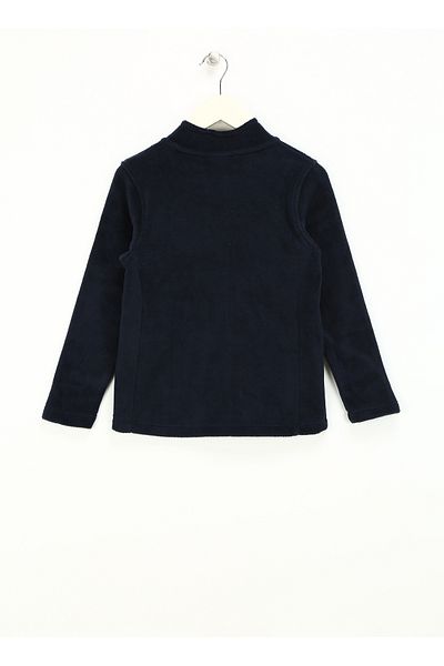 U.S. Polo Assn. U.S. Polo Assn. Navy Blue Boy's Sweatshirt - Stand Collar, Regular Fit Hayro