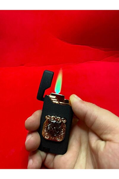 HK GİFT SHOP GÖVDE KABARTMA YEŞİL ELEV GAZLI METAL ÇAKMAK