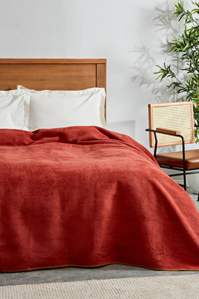 Karaca Home Saye, Blanket, Double, Tile Mustard