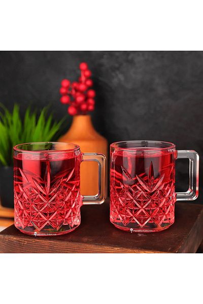 Paşabahçe Timeless 2-Piece Glass with Handle 250 cc Tea Coffee Soft Drink