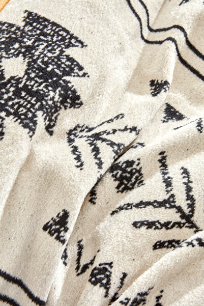 Karaca Home Raya Double Cotton Blanket Mustard