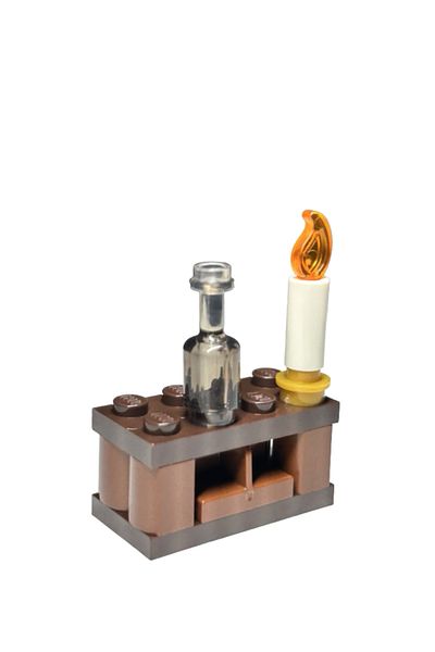 LEGO Harry Potter Microstructures - Day 14 - Table with Candle and Bottle (Hog's Head Inn)