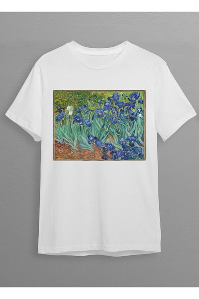 Hilosh Vincent Van Gogh Irises Printed Unisex T-shirt HC04