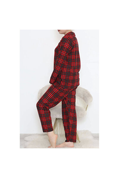 Genel Markalar Büyük Beden Süet Takım Siyahkırmızı - 455.1287.