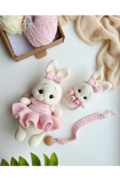 Damla Amigurumi 3lu Tombik Tavsan Set