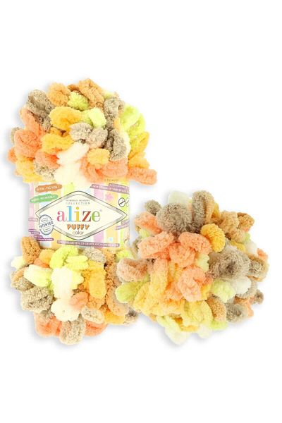 Alize Νήμα πλεξίματος χεριών Puffy Color 5 Συσκευασία 100 gr 9 mt Finger Knitting νήμα