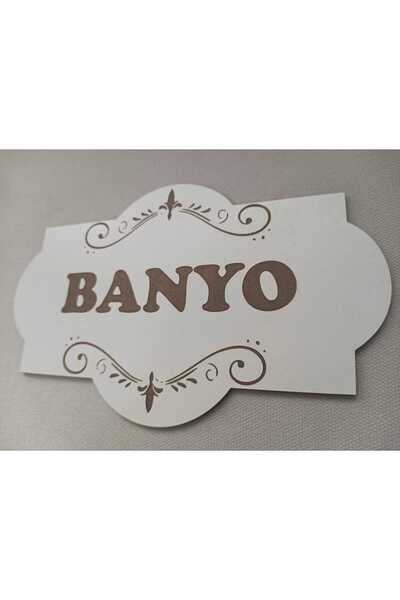 Şirin Lazer BANYO YAZISI YÖN TABELASI DEKOR AHŞAP MDF