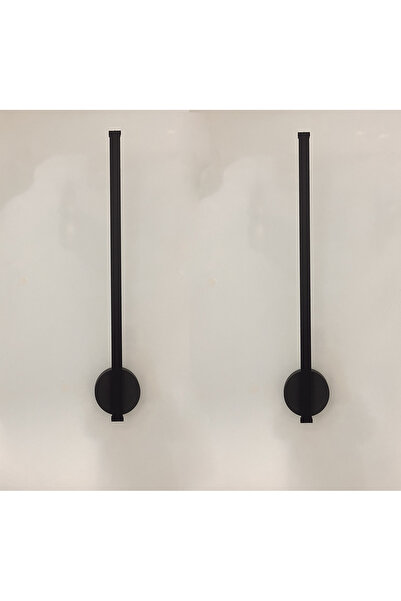 gaziantepavize Zümrüt 50cm Siyah Beyaz Ledli Pilli Aplik - 2 Adet Fiyatıdır -...