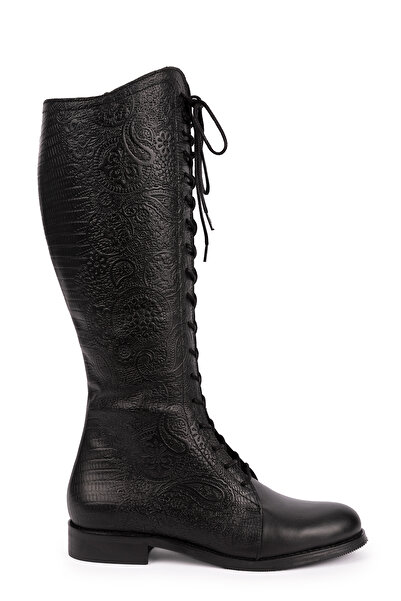 Elile Shoes Hakiki Deri 33-34-35-41-42-43-44-45 Numara Kışlık Kadın Çizme