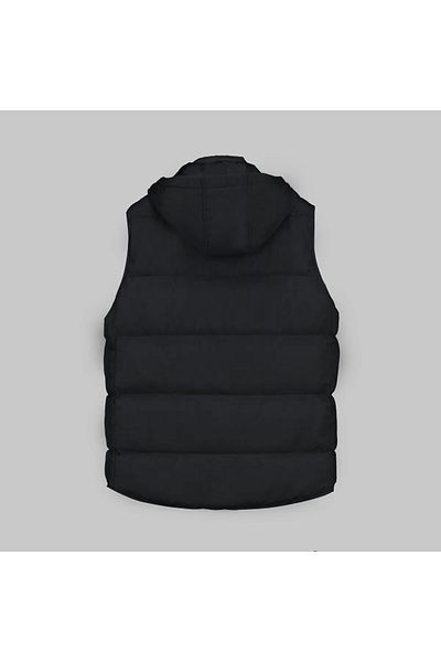 Sarar INTERVIEW PADDING HOODED VEST BLACK