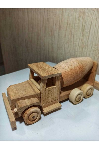 Woodceet Wooden Truck Mixer Double Chain - Model