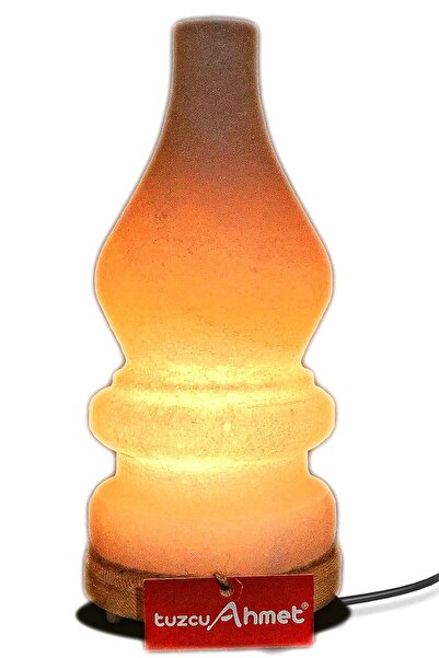 Tuzcu Ahmet Dekoratif Tuz Lamba Gaz Labası Model Beyaz Tuzdan Yapılmış