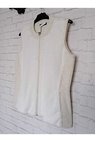 anne moda ankara спереду плюш, ззаду трикотажний жилет