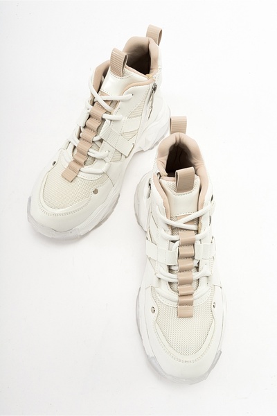 LuviShoes Bílé dámské sportovní boty CLARA