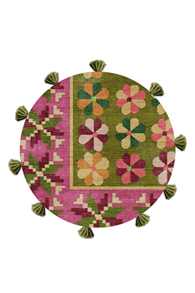 Rugs Modern Halı الأرجواني الأخضر تحت عنوان مختلط الشكل منقوشة الإبداعية الحد...