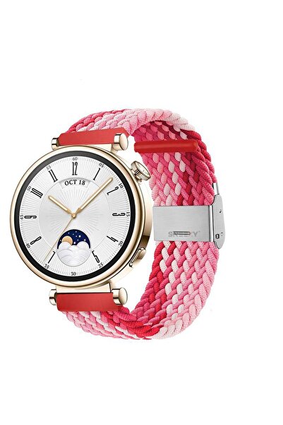 18mm Metal Clip Solo Fiberlink Mesh Cord Compatible With Huawei Watch GT 4 41mm